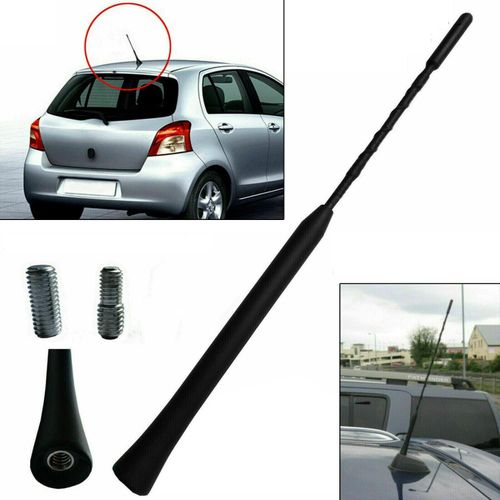 Car Beesting Bee Sting Radio Stereo Flexible Aerial Ariel Arial Mast Antenna Universal Car Black Car Aerial Antenna Antenna Replacement，AM/FM/DAB Roof Car Radio (23CM / 8.5 INCH Short) by Wolvex ®