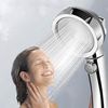 Wolvex Shower Head and Hose and Holder - high Pressure Shower Heads with 1.5m Shower Hose, Adjustable On/Off and Pause Spray Modes for Hard Water Low Water Pressure