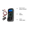 Wolvex ® Pocket Multimeter LCD Digital Multi Tester Voltmeter Ammeter Ohmmeter AC/DC AUTO, Multi-Meter Tester with Test Leads, Electronic Test Meter for Voltage Current Capacitance DC Ideal DIY tool