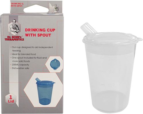 Adult Sippy Cup with Lip Spout The Perfect Solution for Elderly & Disability Drinking Convenient & Beakers for The Elderly for Comfortable Enjoyment Ideal for Those who Struggle with Solid Foods