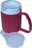 DR. BONE'S THERAPEUTICS ® Mug with Internal Cone BlackBerry with Spouted Lid with Small Opening, Drinking aid, Thermo Mug, Feeding Cup 140 ml (BlackBerry 2 Lids)