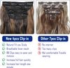 20 inch Clip in Hair Extension 4Pcs Curly Full Head Synthetic Hair Extension Wavy Hair Pieces for Women 20Inch, Dark Brown with Auburn Brown highlights for Perfect for a stunning and eye-catching look