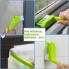 Wolvex Grout Brush- (3 In 1) Cleaning Brush Slip Resistant, Grout Cleaner for Bathroom, Kitchen, Window Track, Shower, Kitchen, Seams, Floor Lines(Green)