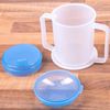 Wolvex 350ML Adult Drinking Cup Beaker with Handles & Anti Spill lids for Disabled Adults Dishwasher and Microwave Safe BPA, PVC and Latex Free