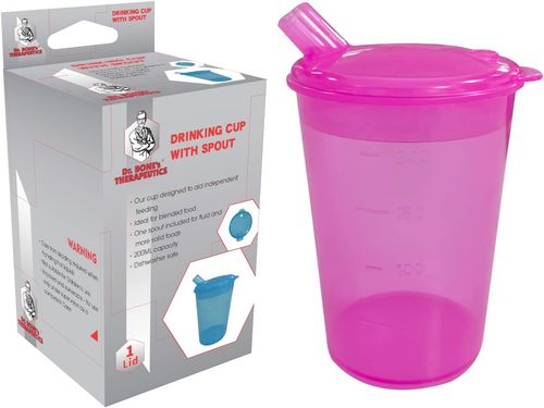 Adult Sippy Cup with Lip Spout The Perfect Solution for Elderly & Disability Drinking Convenient & Beakers for The Elderly for Comfortable Enjoyment Ideal for Those who Struggle with Solid Foods