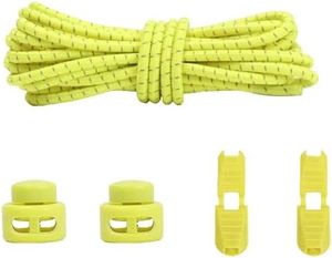 Wolvex Unisex Shoe laces Elastic No Tie Lock System Great for Runners, all Age, Active Lifestyle, Bright Colours and asy to install