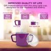 Compact 240ml Adult Sippy Cup with Dual Handles - Ideal for Limited Mobility, Handicapped, and Elderly Care - Assistive Sip Cups Cups for Elderly Care Drinking Mug/Drinking Cup/Non Spill Cup