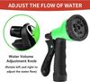 Wolvex ® Hose Spray Gun, 5 Adjustable Patterns Hose Nozzle, High-Pressure Anti-Slip Water Hose Pipe Spray Gun for Plants & Lawns Watering, Bike & Car Washing and Pets Bathing (Dark Green)